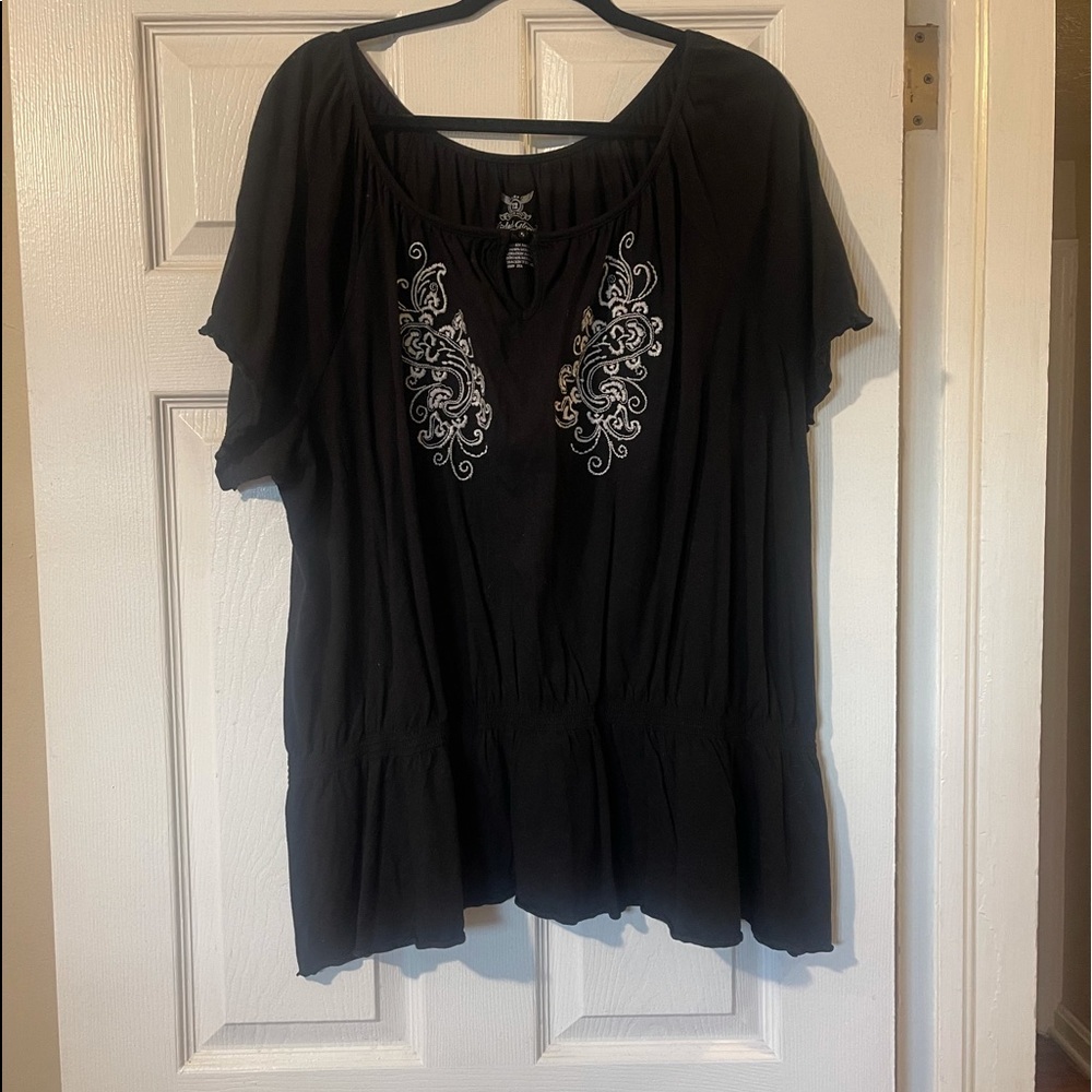 Faded Glory Black Top - Size 3X